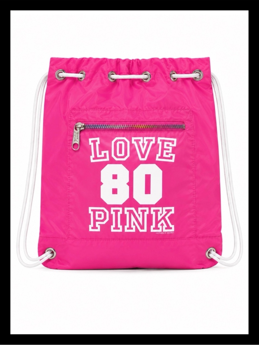 💕ⓅⒾⓃⓀ ⓋⓈ RARE/HTF/VINTAGE Drawstring Bag ✨EUC✨💕 - Picture 9 of 9